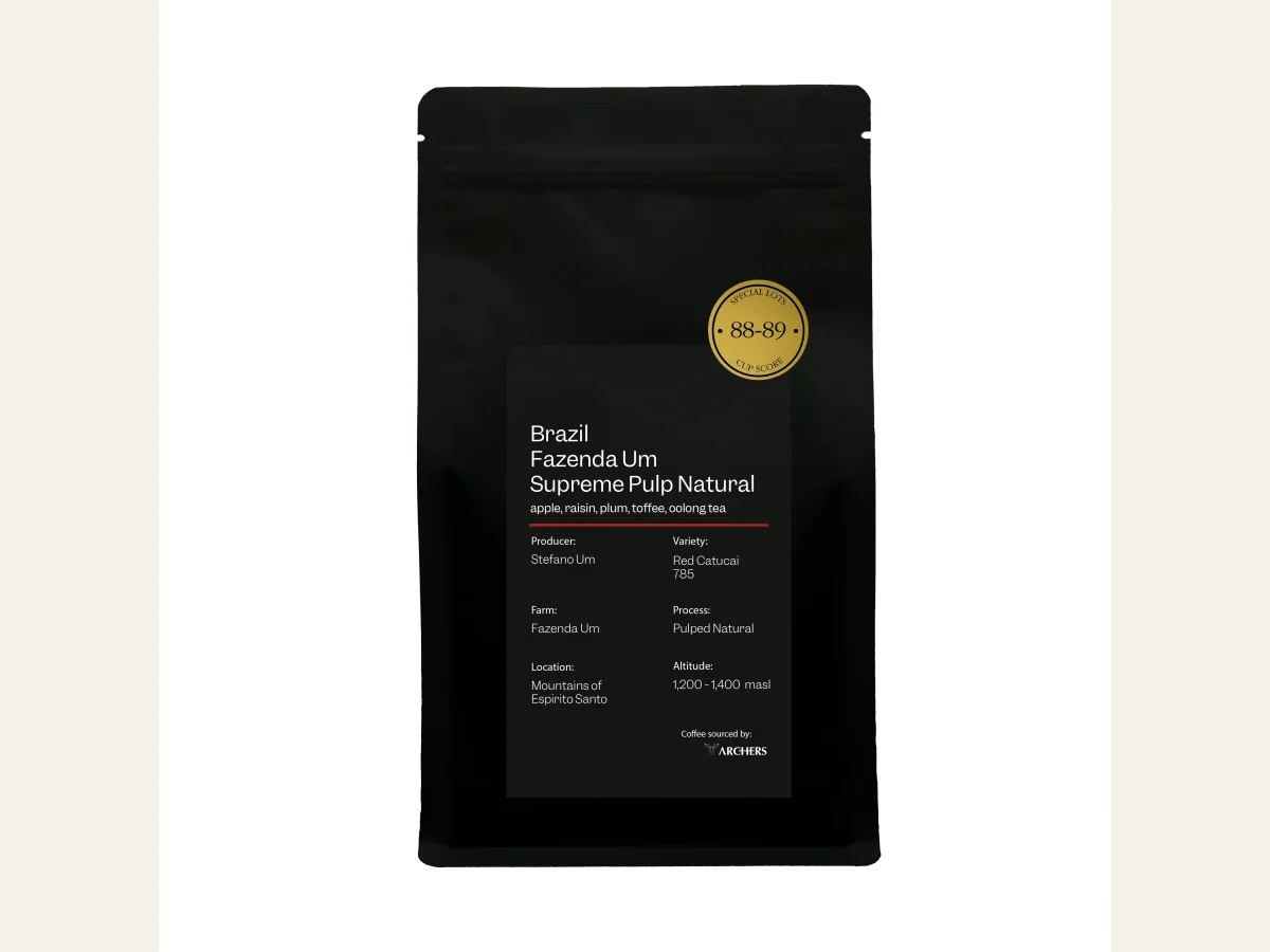 Brazil - Fazenda Um Supreme Pulp Natural coffee bag