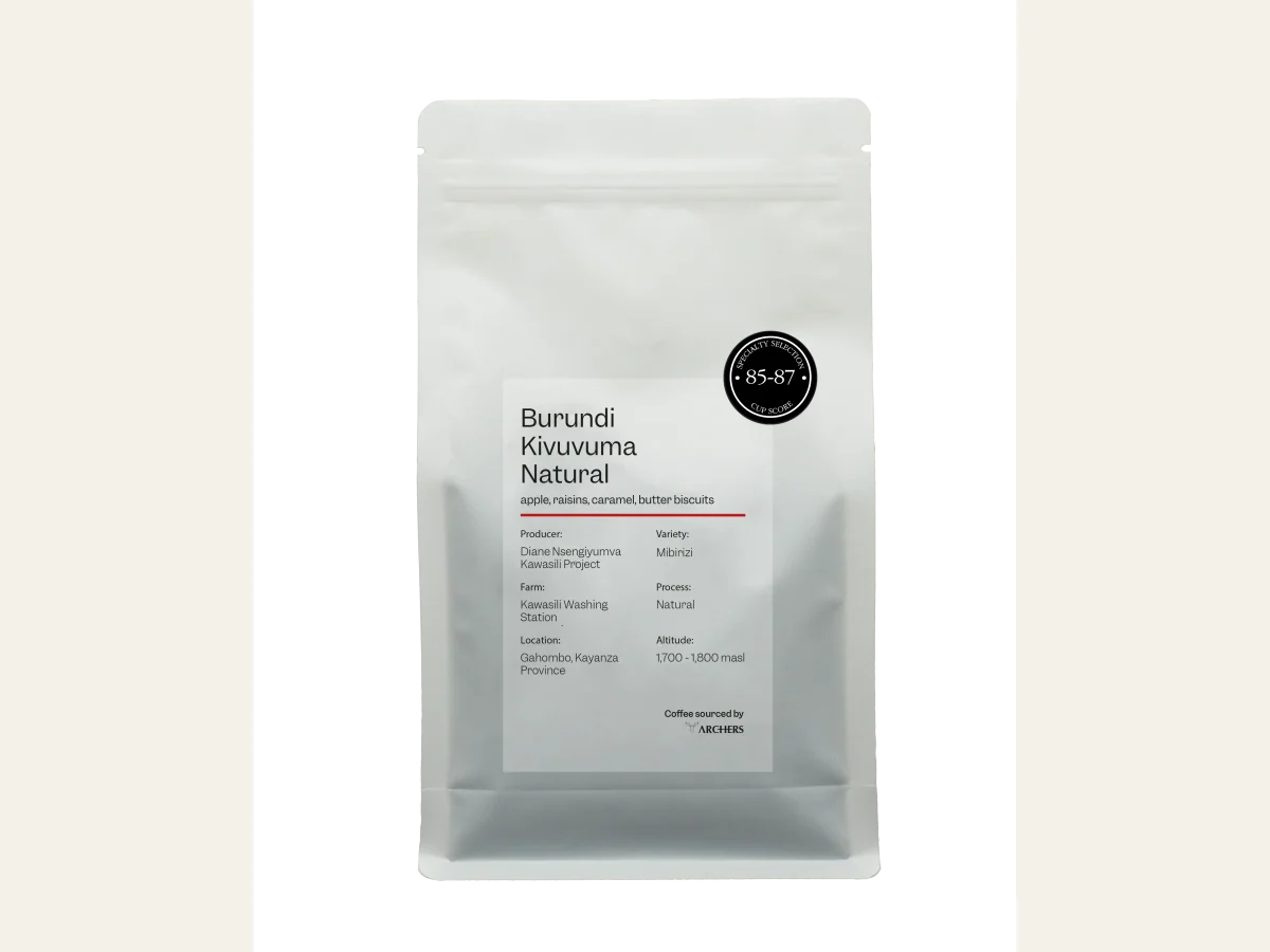 Burundi - Kivuvuma Natural coffee bag