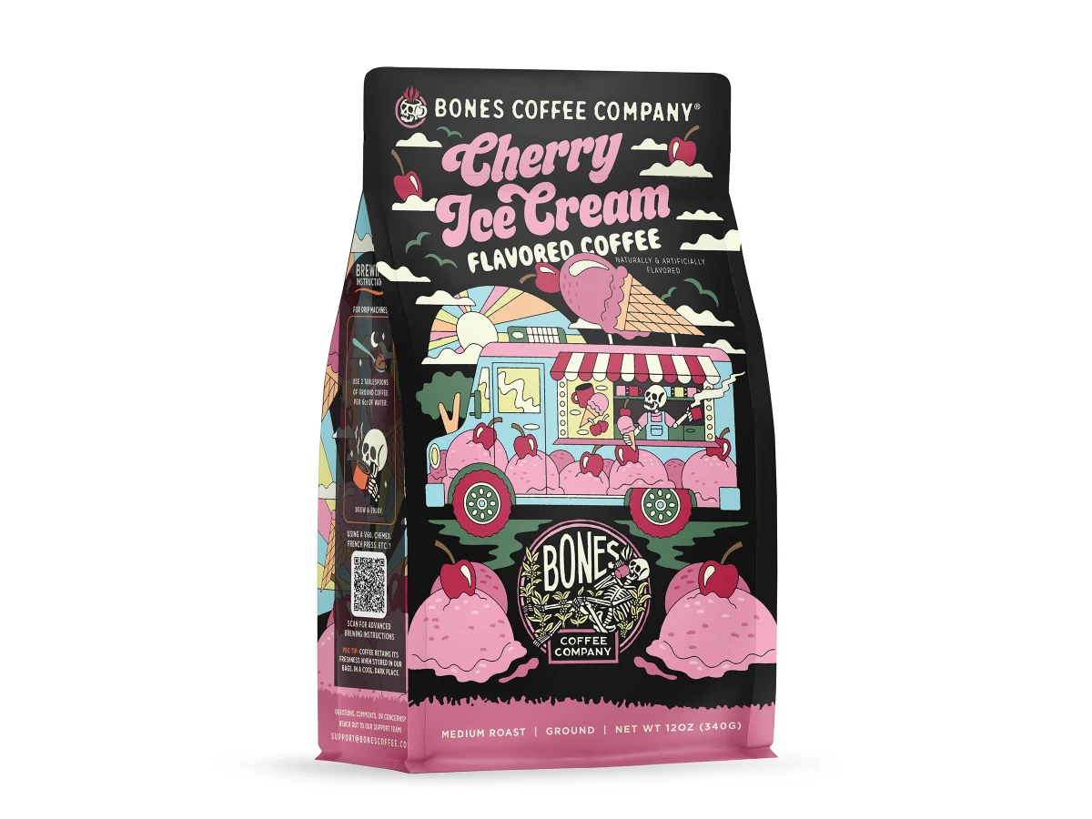 Cherry Ice Cream coffee bag