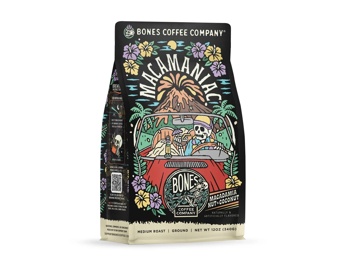Macamaniac coffee bag