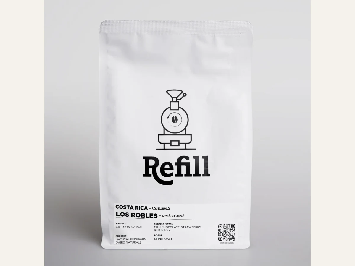 Costa Rica Los Robles coffee bag